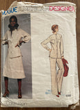 Vogue 1366 vintage 1970s designer Calvin Klein jacket, pants, shirt and skirt sewing pattern Bust 36 inches
