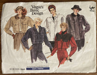 Vogue 1968 vintage 1980s jacket pattern Bust 30 1/2 inches