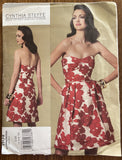 Vogue v1174 American Designer Cynthia Steele strapless dress pattern Bust 29 1/2 - 30 1/2 - 31 1/2 - 32 1/2 inches