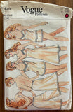 Vogue 8219 vintage 1980s lingerie set sewing pattern. Bust 34 inches