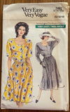 Very easy very vogue 7462 vintage wrap dress sewing pattern Bust 34 inches