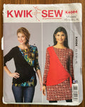 Kwik sew k4084 tops sewing pattern from 2014. Bust 31 1/2 - 45 inches.