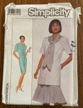 Simplicity 9040 vintage 1980s dress pattern