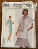 Simplicity 9040 vintage 1980s dress pattern