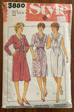 Style 3850 vintage 1980s dress pattern Bust 34, 36, 38 inches