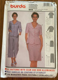 Burda 8632 co-ordinates jacket, skirt, pants sewing pattern. Sizes US 8-18