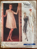 Vogue 2407 vintage 1980s overdress and dress sewing pattern. Vogue Paris Original Karl Lagerfeld. Bust 31 1/2, 32 1/2 inches