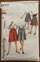 Simplicity 5117 vintage 1960s skirts pattern sewing pattern