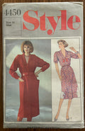 Style 4450 vintage 1980s dress sewing pattern Bust 36 inches
