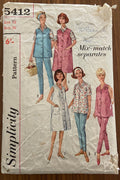 Simplicity 5412 vintage 1960s maternity separates sewing pattern