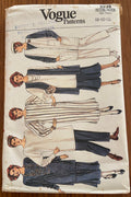 Vogue 9238 vintage 1980s maternity vest, dress, skirt, tunic and pants pattern Bust 31 1/2, 32 1/2, 34 inches