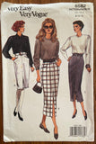 Vogue 8582 vintage 1980s skirt sewing pattern Waist 24, 25, 26 1/2 inches