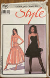 Style 1198 vintage 1980s dress pattern. Bust 32 1/2 inches