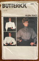 Butterick 4660 vintage 1980s blouse sewing pattern. Bust 31 1/2 inches