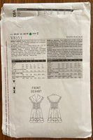 Vogue v8353 Divine details dress sewing pattern Bust 31 1/2, 32 1/2 inches