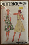 Butterick 3792 vintage 1970s dress and jacket pattern. Bust 36 inches