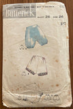 Butterick 571 vintage 1940s trim-fitting knickers sewing pattern