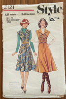 Style 2121 vintage 1970s  overdress pattern. Bust 36 inches