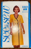 Butterick 5541 vintage 1980s dress pattern. Bust 34, 36, 38