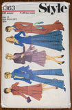 Style 1363 vintage 1970s skirt, pants, scarf and jacket pattern