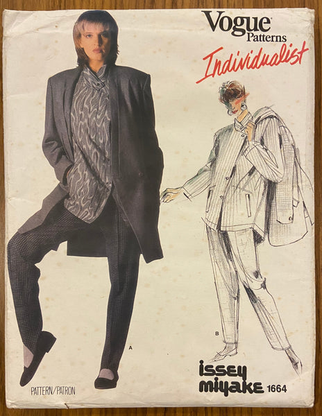 Vintage Vogue 1664 Individualist Issey Miyake jacket skirt and pants  pattern Bust 32 1/2 inches