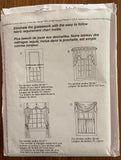 Copy of Simplicity 5383 vintage 1980s curtains and blinds pattern. One size