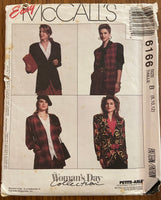 Copy of Burda 3587 vintage 1990s jacket and vest pattern Bust 31.5, 32.5, 34 inches
