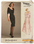 Vogue Paris Original 1996 vintage 1980s Yves Saint Laurent dress pattern Bust 34 inches