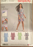 Simplicity 8548 learn to sew dress pattern Size inclusive Bust 32.5 - 44