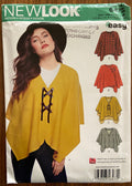 New Look 6475 multi size cape sewing pattern Bust 30 1/2 to 48 inches