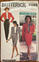 Butterick vintage 1980s uniform jacket, skirt and pants pattern. Bust 30.5, 31.5, 32.5