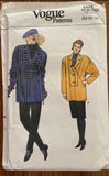 Vogue 9425 vintage 1980s tunic, skirt and pants pattern. Bust 36-38-40