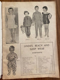 Enid Gilchrist Undies, beach and sleep wear children's pattern book early 1960s, contains many draftable patterns