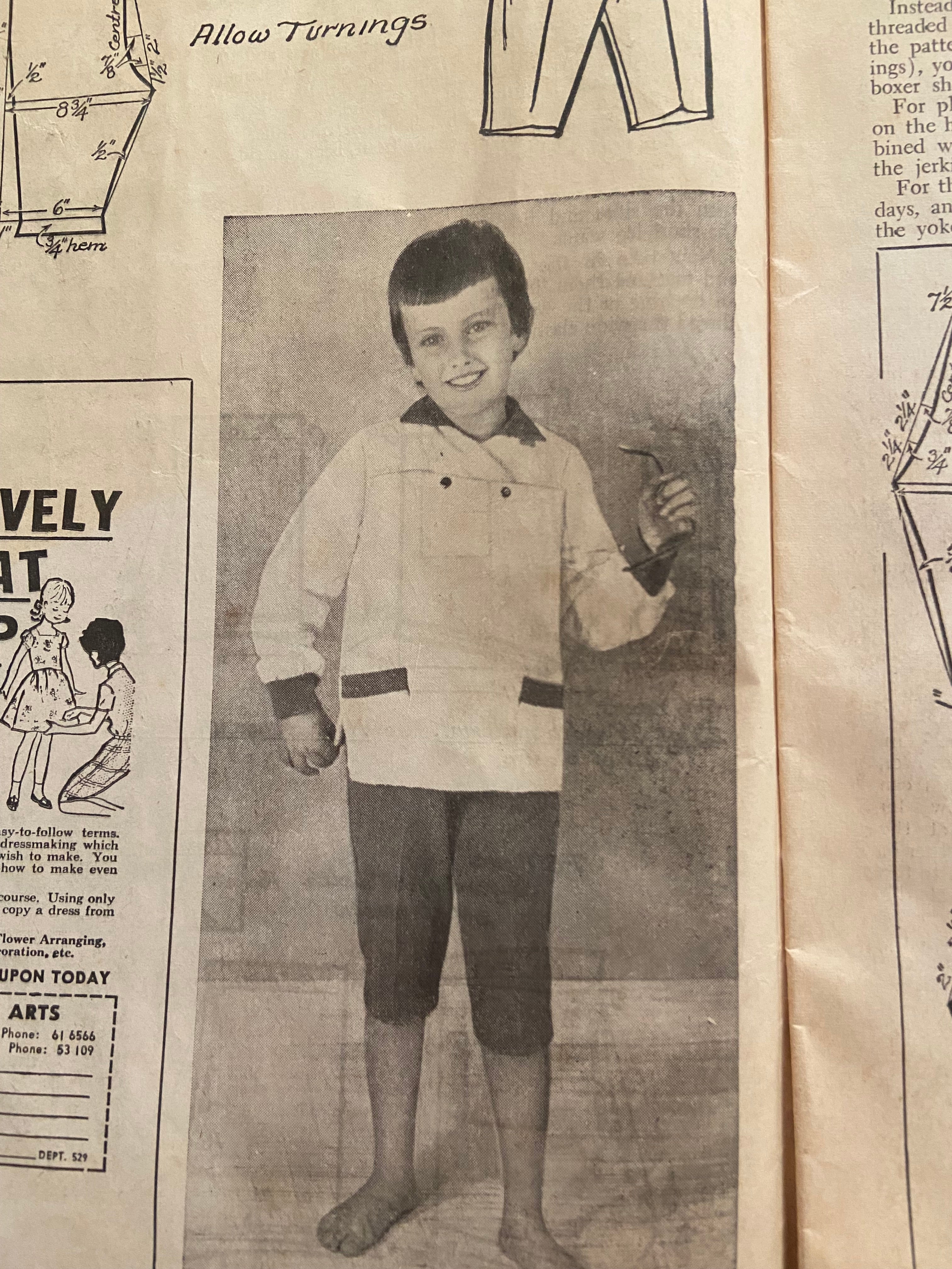 Enid Gilchrist Undies, beach and sleep wear children's pattern book early 1960s, contains many draftable patterns