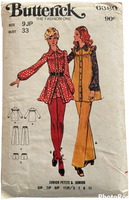 Butterick 6389 vintage 1970s dress shorts and pants pattern