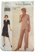 Vogue 8987 vintage 1990s misses petite top, shorts and pants sewing pattern