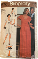Simplicity 6705 vintage 1970s dresses pattern
