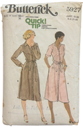 Butterick 5927 vintage 1970s dress pattern