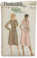 Butterick 5927 vintage 1970s dress pattern