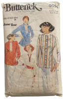 Butterick 4684 vintage 1970s Jane Tise blouse sewing pattern. Bust 34