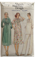 Vogue 7022 vintage 1970s Vogue's maternity design dress, tunic and pants pattern Bust 36 inches