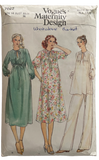 Vogue 7022 vintage 1970s Vogue's maternity design dress, tunic and pants pattern Bust 36 inches