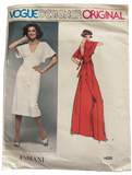 Vintage 1970s Vogue Designer Original Fabiani dress sewing pattern. Bust 31.5 inches