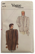 Vogue 8497 vintage 1980s jacket sewing pattern Bust 32.5 inches