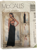 McCall's 9177 vintage 1990s evening elegance evening dress sewing pattern. Bust 31.5, 32.5, 34 inches