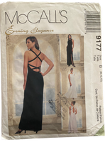 McCall's 9177 vintage 1990s evening elegance evening dress sewing pattern. Bust 31.5, 32.5, 34 inches