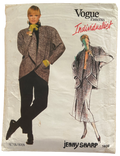 Vintage 1980s Vogue 1639 Individualist Jenny Sharp jacket, skirt and pants pattern Bust 34 inches