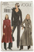 Vogue v8307 jacket and coat pattern from the 2000s Bust 31.5, 32.5, 34 inches