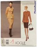 Vogue 2575 Geoffrey Beene jacket and skirt pattern from 2001  Bust 30.5, 31.5, 32.5 inches