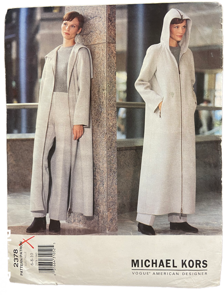Vogue 2378 vintage 1990s Michael Kors coat and pants pattern Bust 30.5, 31.5, 32.5 inches